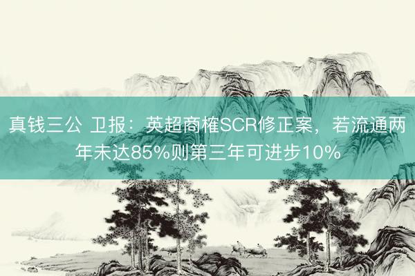 真钱三公 卫报：英超商榷SCR修正案，若流通两年未达85%则第三年可进步10%
